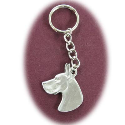 Pewter Key Chain I Love My Great Dane Click for larger image