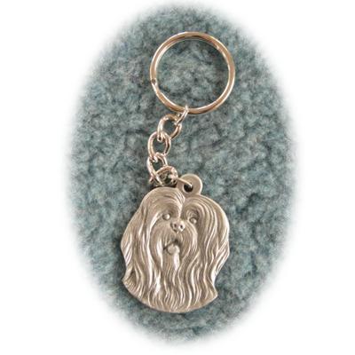 Pewter Key Chain I Love My Lhasa Apso Click for larger image