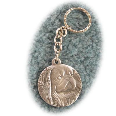 Pewter Key Chain I Love My Pekingese Click for larger image