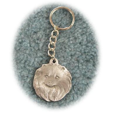 Pewter Key Chain I Love My Pomeranian Click for larger image