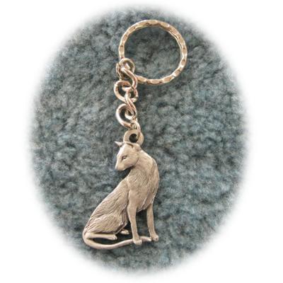 Pewter Key Chain I Love My Siamese Click for larger image