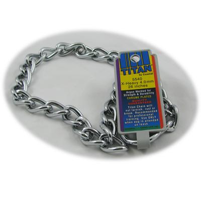 Coastal Titan Chrome Steel Dog Choke Chain XHeavy 26 inch Click for larger image