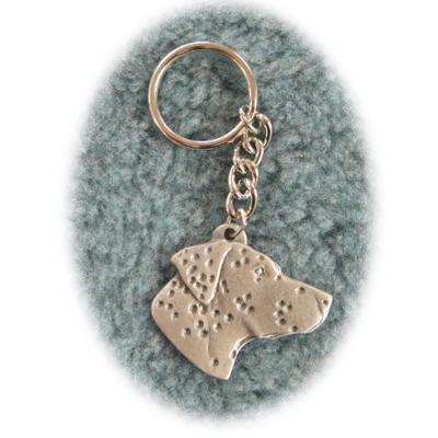 Pewter Key Chain I Love My Dalmatian Click for larger image