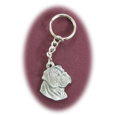 Pewter Key Chain I Love My Bull Mastiff Click for larger image