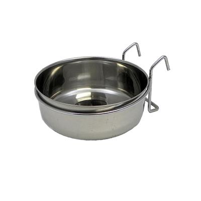 Stainless Bird Dish w/wire 30 ounce Click for larger image