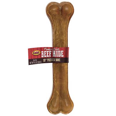 Pressed Rawhide Bone 10 inch Dog Chew Pressed Rawhide Bone 10 inch Dog Chew