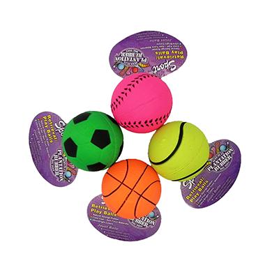 Penn Plax Rubber Sports Ball Dog Toy each Penn Plax Rubber Sports Ball Dog Toy each