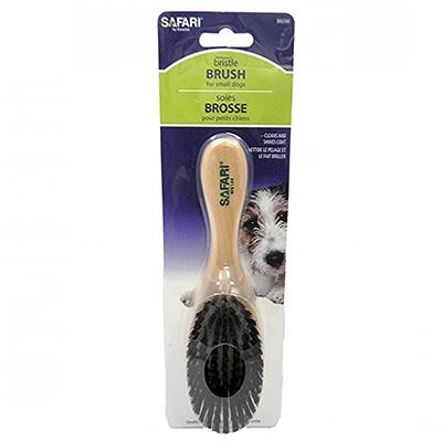 Bristle Dog Grooming Brush Small with Wood Handle Click for larger image