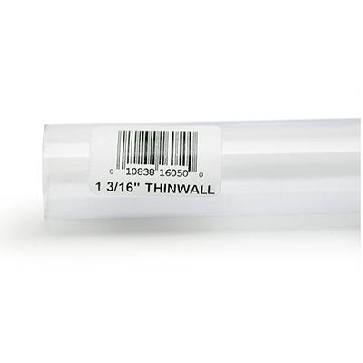 Rigid Plastic Tubing 1-3/16-inch outer diameter, 3 ft length Click for larger image Rigid Plastic Tubing 1-3/16-inch outer diameter, 3 ft length Click for larger image