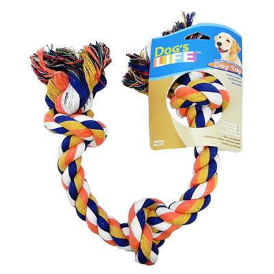 Rope Tug 3-Knot Color Large Dog Toy Rope Tug 3-Knot Color Large Dog Toy