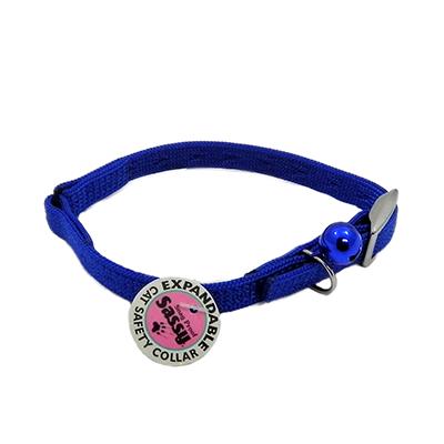 Sassy Cat Safety Collar 12-inch Blue Click for larger image