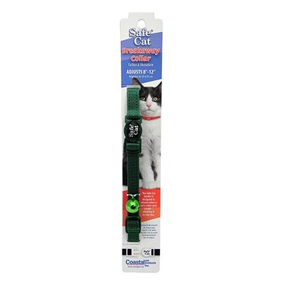 Nylon Cat Collar Breakaway Hunter Green Click for larger image Nylon Cat Collar Breakaway Hunter Green Click for larger image