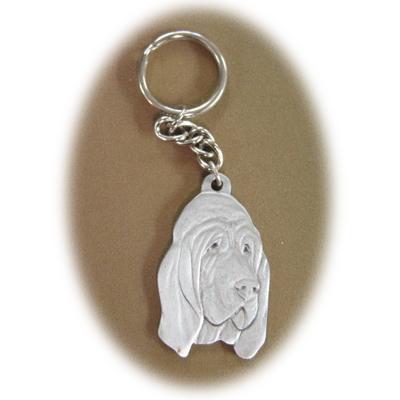 Pewter Key Chain I Love My Blood Hound