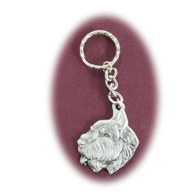 Pewter Key Chain I Love My Bouvier Click for larger image