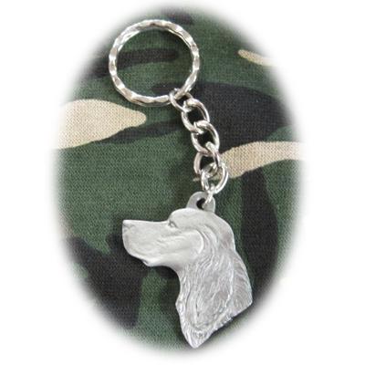 Pewter Key Chain I Love My Gordon Setter Click for larger image