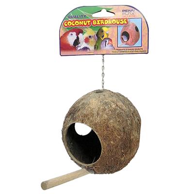 Coconut Shell Bird House or Nest for Finches Coconut Shell Bird House or Nest for Finches