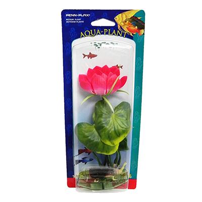 White Water Lily Medium Plastic Aquarium Plant White Water Lily Medium Plastic Aquarium Plant