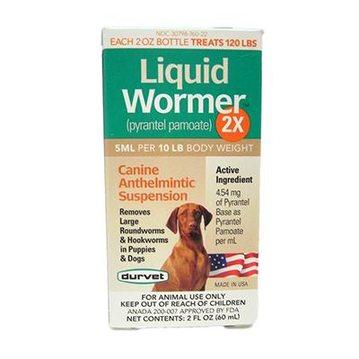 Durvet Liquid Dog Wormer 2X for Roundworms Durvet Liquid Dog Wormer 2X for Roundworms
