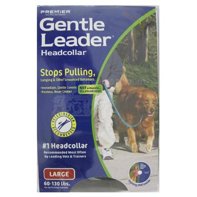 Premier Gentle Leader Dog Head Collar Large Black Click for larger image