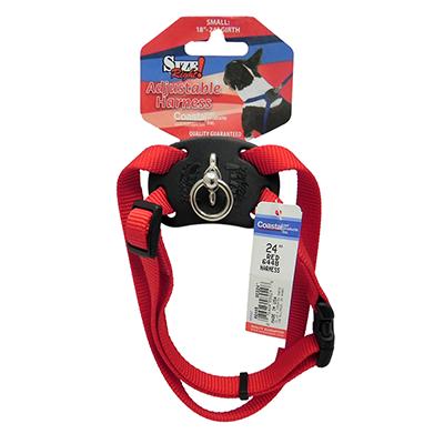 Nylon Dog Harness Size Right Small Red Nylon Dog Harness Size Right Small Red