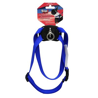 Nylon Dog Harness Size Right Medium Blue Nylon Dog Harness Size Right Medium Blue