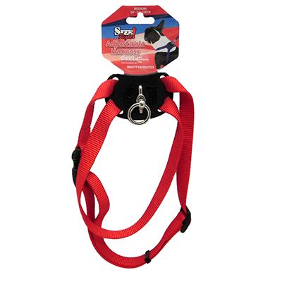 Nylon Dog Harness Size Right Medium Red Nylon Dog Harness Size Right Medium Red