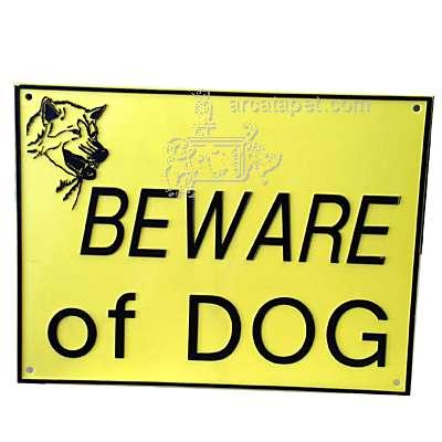 Beware of Dog Sign Large Plastic