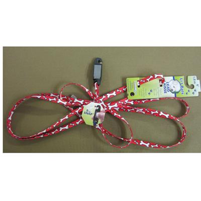 Li'l Pals Red White Bone 6 Foot Puppy Lead Li'l Pals Red White Bone 6 Foot Puppy Lead