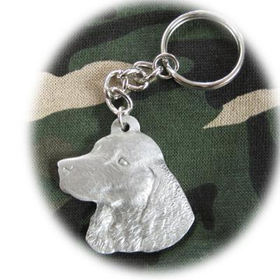 Pewter Key Chain I Love My American Water Spaniel