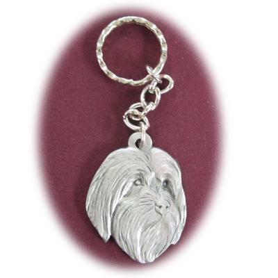Pewter Key Chain I Love My Bearded Collie Click for larger image