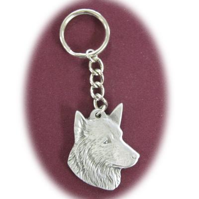 Pewter Key Chain I Love My Belgian Sheepdog