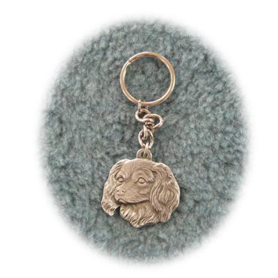 Pewter Key Chain I Love My Cavalier King Charles Spaniel Click for larger image