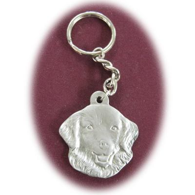 Pewter Key Chain I Love My Kuvasz