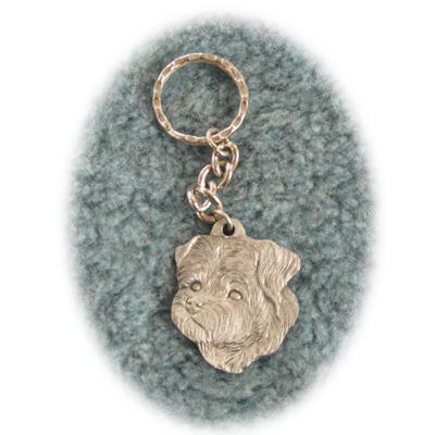 Pewter Key Chain I Love My Peke A Poo Click for larger image