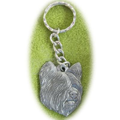 Pewter Key Chain I Love My Skye Terrier