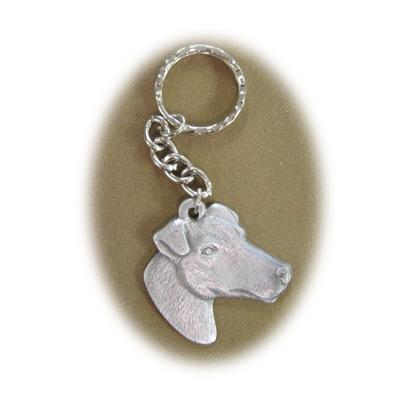 Pewter Key Chain I Love My Smooth Haired Fox Terrier