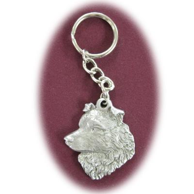 Pewter Key Chain I Love My Australian Shepherd Click for larger image