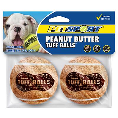 Tuff Balls Peanut Butter Flavored 2pk Dog Toy Tuff Balls Peanut Butter Flavored 2pk Dog Toy