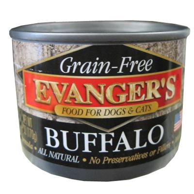 Evanger's Buffalo Canned Dog and Cat Food 6 oz