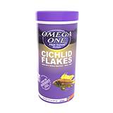 Omega One Cichlid Flakes Fish Food 2.2 ounce