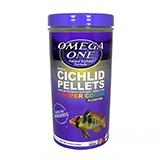 Omega One Small Floating Cichlid Pellets Fish Food 6.5-oz