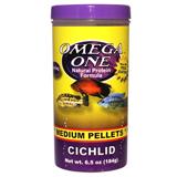 Omega One Medium Floating Cichlid Pellets Fish Food 6.5-oz