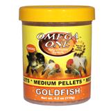 Omega One Medium Sinking Goldfish Pellets Fish Food 4.2-oz