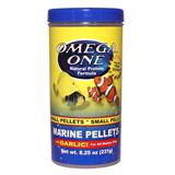 Omega One Garlic Marine Pellets Fish Food 8.25 ounce