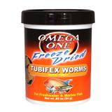 Omega One Freeze-Dried Tubifex Worms Fish Food .85 ounce