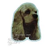 Vinyl Dog Magnet with Cocker Spaniel Small