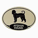 Euro Style Oval Dog Decal Aghan Hound