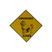 Sign Labradoodle Xing 12 x 12 inch Aluminum