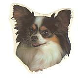 Double Sided Dog Decal Papillon
