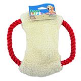 Fleece N Rope Frisbee Dog Toy